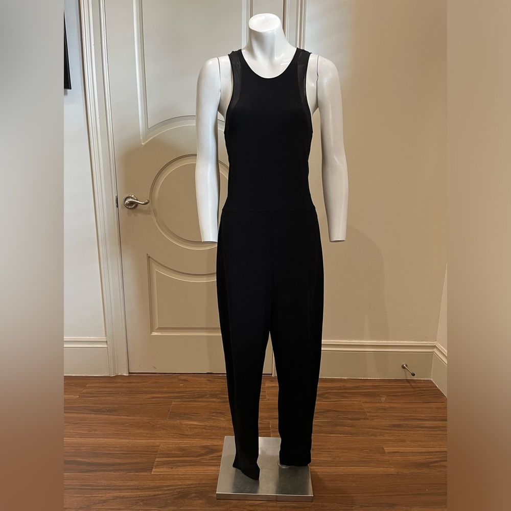NWT Stella McCartney black mesh jumpsuit size 44 (USA 10) medium
